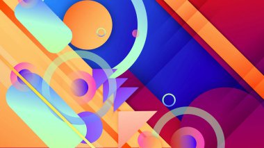 Modern vektör soyut geometrik