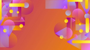 Renkli vektör gradyan geometrik arkaplan