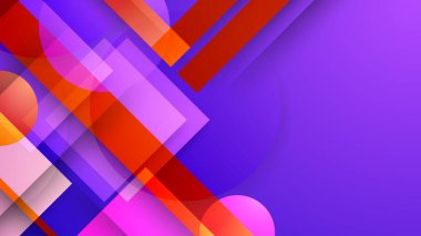 Çizgiler kare nokta üçgen daire ve dalgalı düz stil ile soyut kompozisyon. Poster, sunum, kart, kapak, afiş için tasarım.