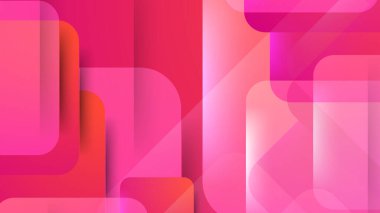 Modern renkli soyut geometrik afiş arkaplanı. Kare, üçgen, daire ve geometrik şekilli teknoloji pankartı. Vektör soyut grafik tasarım pankart şablonu.