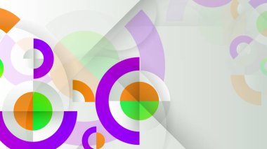 Düz geometrik desenli kaplamalar. Renkli arka planlar. Pankartlar, afişler, posterler, ilanlar için uygulanabilir.