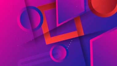 Farklı şekillere sahip vektör renkli arkaplan