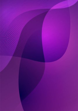 Mor yıllık rapor broşür tasarım şablonu daireler şeklinde. Vektör illüstrasyonu, Broşür kapağı sunumu için kullan soyut düz arkaplan, A4 boyutunda yerleşim