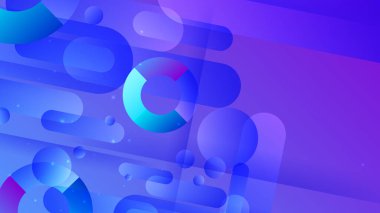 yuvarlak şekilli vektör renkli arkaplan