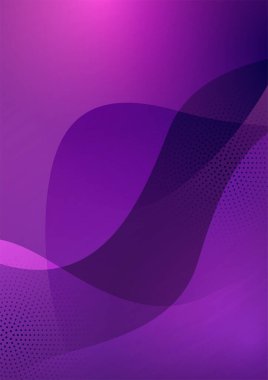 Mor yıllık rapor broşür tasarım şablonu daireler şeklinde. Vektör illüstrasyonu, Broşür kapağı sunumu için kullan soyut düz arkaplan, A4 boyutunda yerleşim