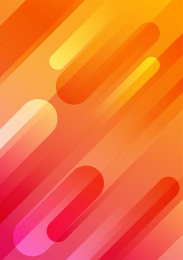 Asgari dinamik kapak tasarımı için çizgi gradyanı desenli parlak renk desenli arkaplanın vektör çizimi. pembe turuncu