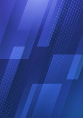 Soyut mavi gradyan geometrik kapak tasarımları