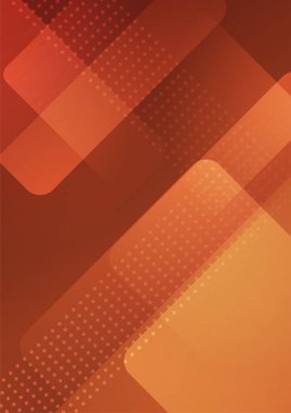 Minimal kapak tasarımı. Turuncu sarı gradyan tasarımı. Gelecekteki geometrik desenler.