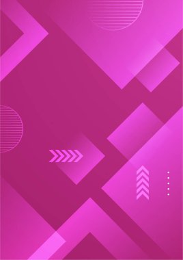 Şekilli Violet modern poster arka planı