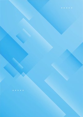 Şekilli mavi modern poster arkaplanı
