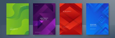 Minimum kapak tasarımı. Renkli gradyan vektör arkaplanı. Kapak veya ağ için modern şablon tasarımı