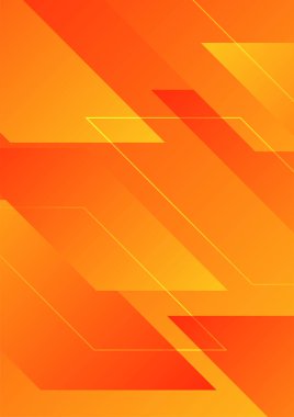 Minimal kapak tasarımı. Turuncu sarı yarım ton gradyanı. Arkaplan soyut kalıpları. Vektör şablonu broşürler, el ilanları, sunumlar, broşür, şarjör boyutu a4