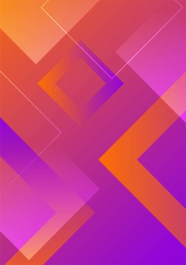 gradyan şekil mor turuncu soyut geometri tasarımı arka plan
