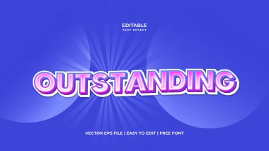 Düzenlenebilir modern metin efekti. Harf grafik biçimi