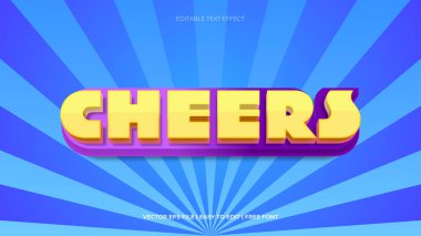 Modern biçim pankartı için güçlü kalın metin efekti