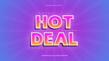 Hot Deal Tam Düzenlenebilir Metin Efekti Biçimi