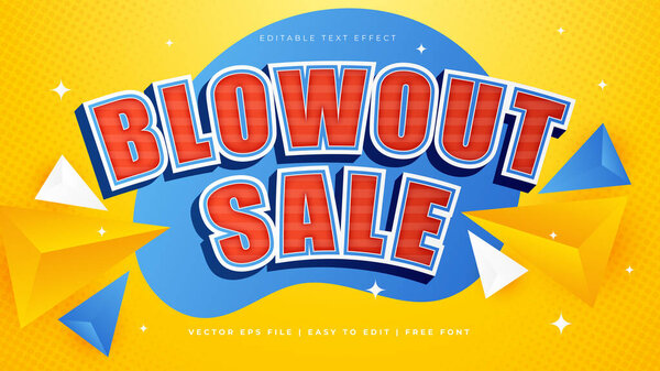 Оранжевый красный и синий современные типографии премиум съедобный текстовый эффект