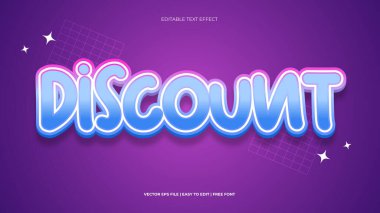 Cool tipografi premium düzenlenebilir metin efekti indirimi