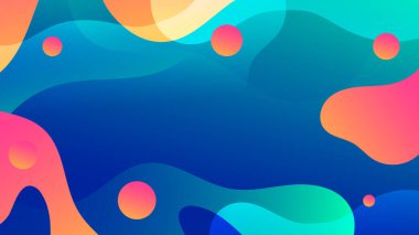 vektör modern renkli sıvı arkaplan