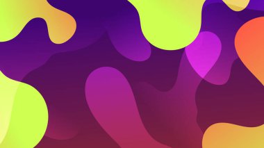 Renkli geometrik arka plan. Akışkan şekiller bileşimi.