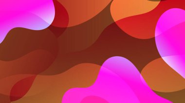 Renkli gradyan arka plan tasarımı. Sıvı şekilli soyut geometrik arkaplan. Posterler için havalı arkaplan tasarımı.