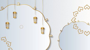 Lüks ramazan geçmişi. Vektör illüstrasyonu