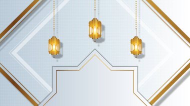 Lüks ramazan geçmişi. Vektör illüstrasyonu