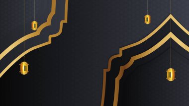 ramazan arkaplan tebrik kartı afişi