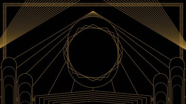 Gradyan Art Deco Arkaplanı