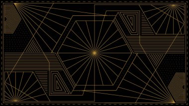 Gradyan Art Deco Arkaplanı