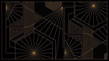 Gradyan Art Deco Arkaplanı