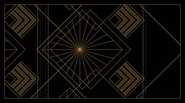 Gradyan Art Deco Arkaplanı