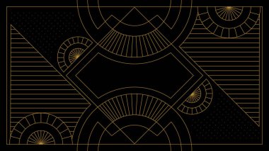 Gradyan Art Deco Arkaplanı