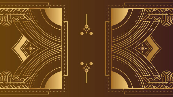 Art deco background. Gold Invitation card design vector. Abstract geometry frame and pattern background. Use for wedding invitation, cover, VIP card, print, poster and wallpaper. Vector illustration.