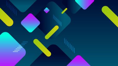 Renkli vektör modern geometrik arkaplan ve gradyan