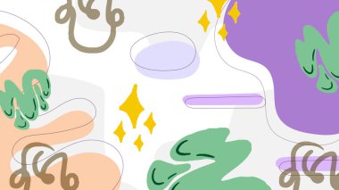 Vector illustration modern abstract colorful organic background