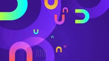 Colorful modern abstract background geometric with dynamic shapes composition. Vector illustration
