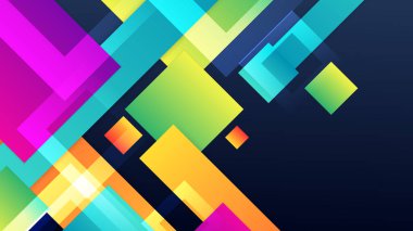 Colorful modern abstract background with geometric shapes