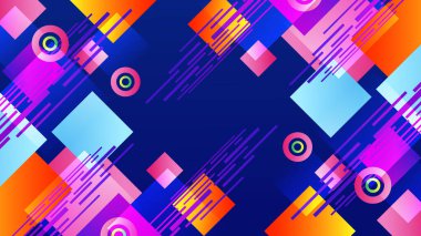 Eğimli renkli vektör geometrik arkaplan