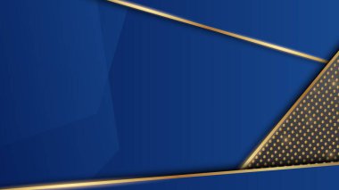 Lüks altın ve mavi soyut arkaplan