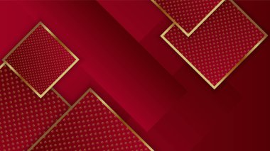 soyut vektör lüks kırmızı ve altın arka plan modern yaratıcı konsept