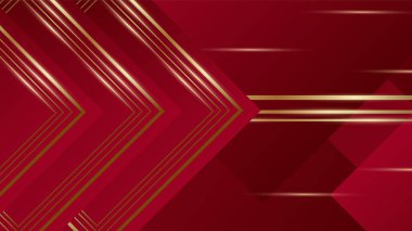 soyut vektör lüks kırmızı ve altın arka plan modern yaratıcı konsept