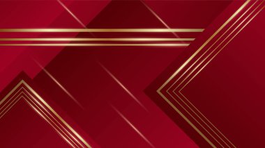 soyut vektör lüks kırmızı ve altın arka plan modern yaratıcı konsept