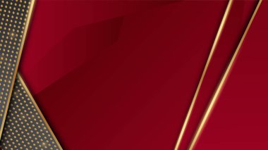 soyut vektör lüks kırmızı ve altın arka plan modern yaratıcı konsept