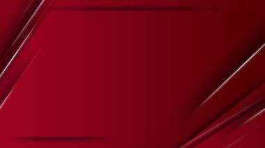 Soyut kırmızı ve altın geometrik arkaplan