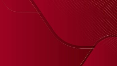 Soyut kırmızı ve altın geometrik arkaplan
