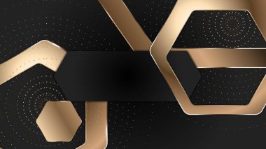 arka plan siyah ve altın