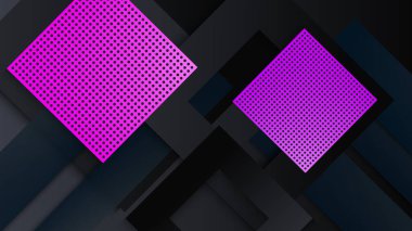 Kurumsal tasarım, kartvizit arkaplanı ve daha fazlası için basit geometrik şekillere sahip soyut siyah arkaplan