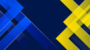 Soyut mavi ve sarı arka plan. Vektör soyut grafik tasarım sancak deseni sunum arkaplan duvar kağıdı ağ şablonu.