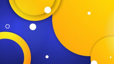 Bokeh nokta şekilli soyut mavi ve turuncu arkaplan. Vektör soyut grafik tasarım sancak deseni sunum arkaplan duvar kağıdı ağ şablonu.